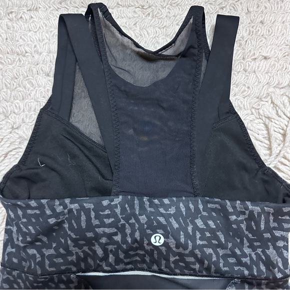 LULULEMON black / gray Net Pop mesh Running in the City tank top 6 - Picture 8 of 10